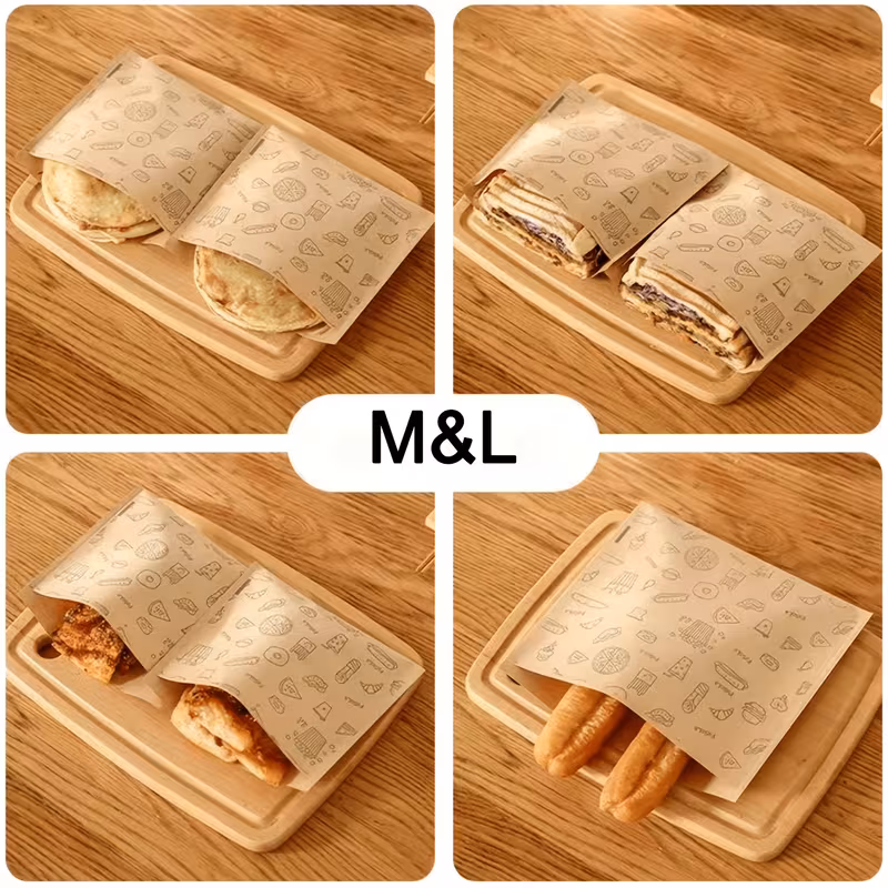 Bolsas de papel antigrasa para alimentos – kraft