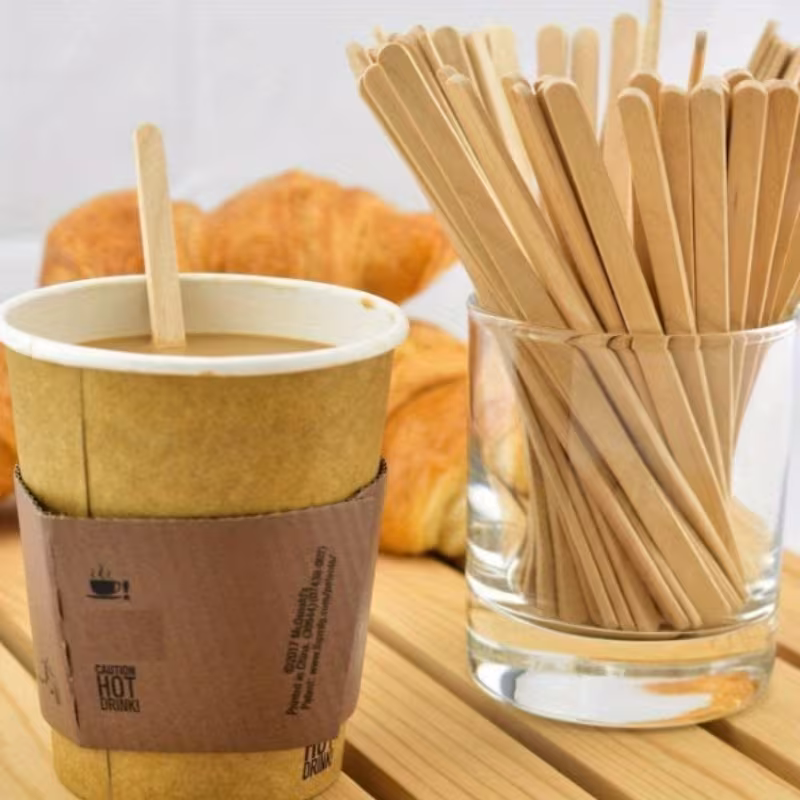 Removedores de café de madera – 100 uds.