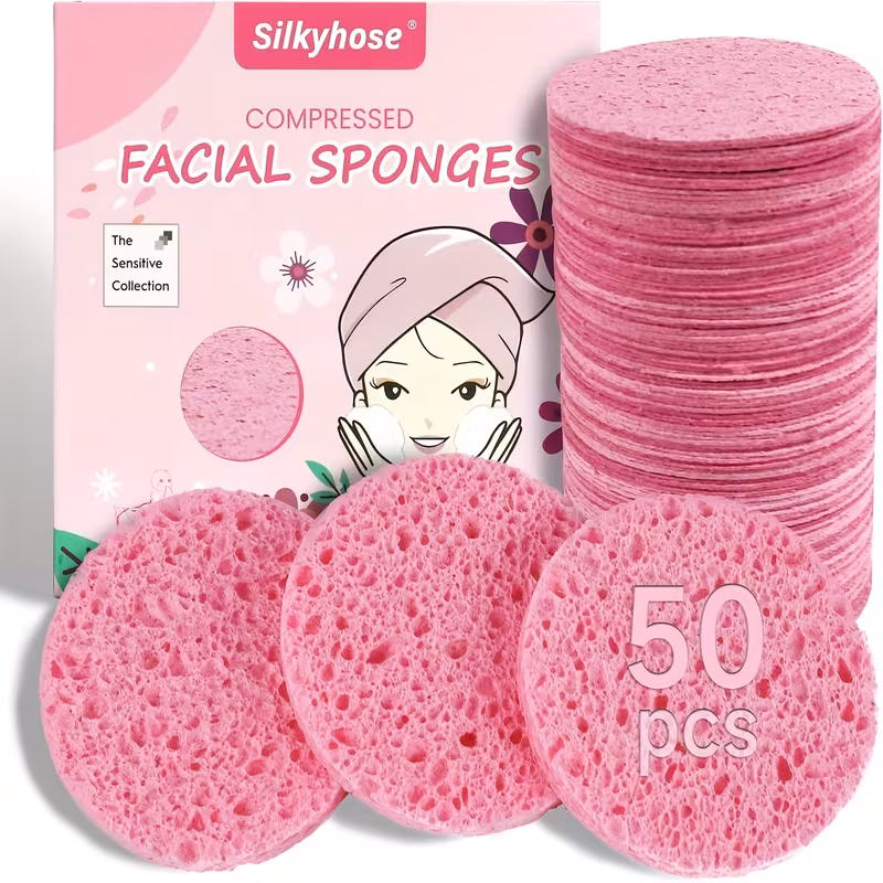 Esponjas faciales comprimidas – 50 uds.