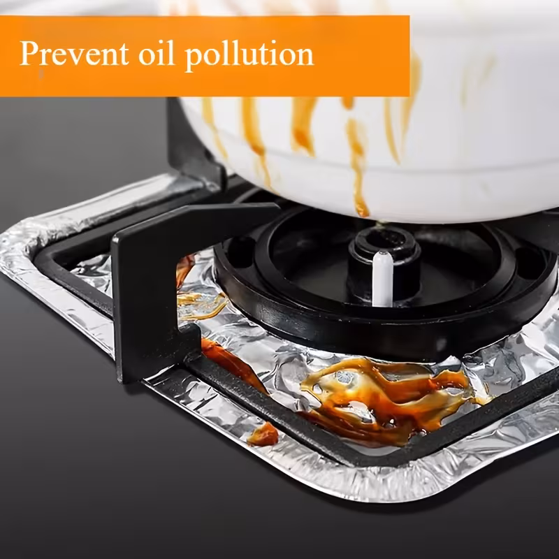 Protectores desechables de papel de aluminio para quemadores – 18 / 54 uds.