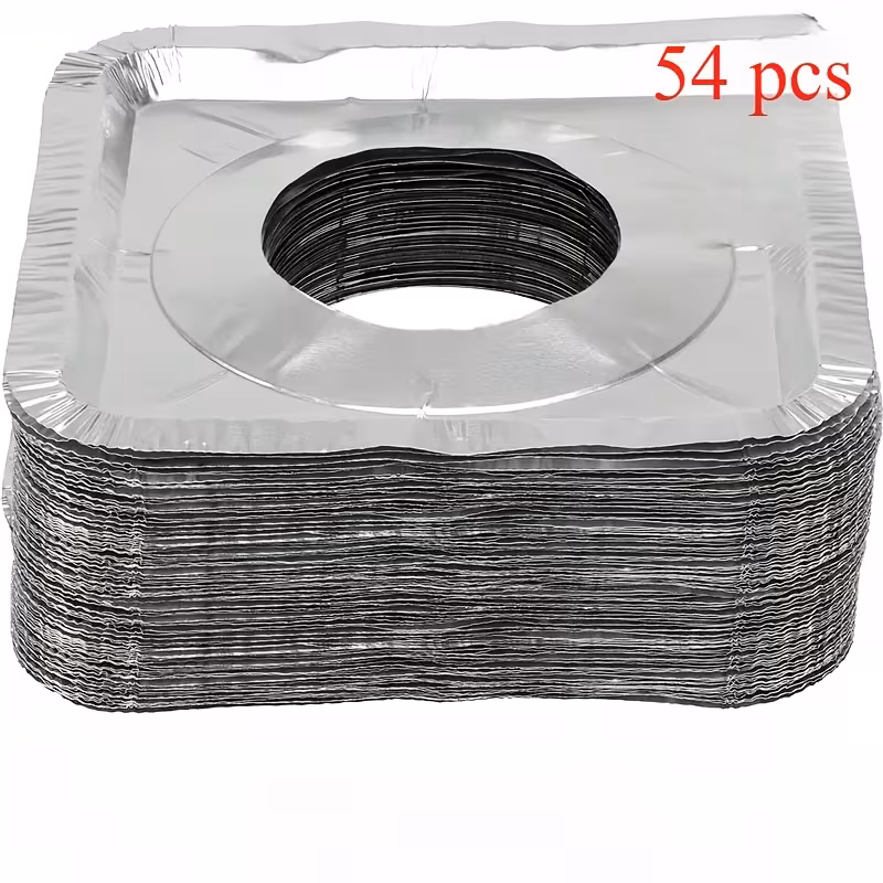 Protectores desechables de papel de aluminio para quemadores – 18 / 54 uds.