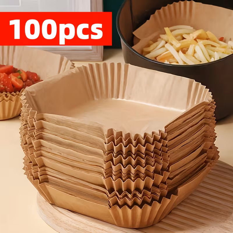 Papel de horno desechable para freidora de aire – antiadherente