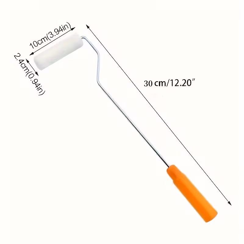 Set de rodillos de pintura con alargador – 11 piezas (4 pulgadas)