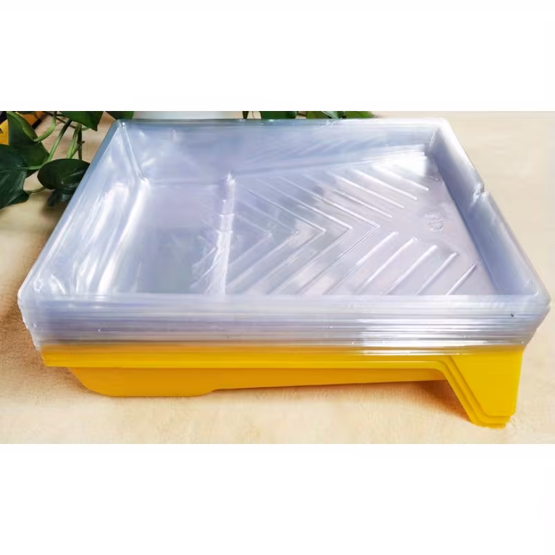 Set de cubetas desechables para bandeja de pintura – 3 uds. con bandeja y mango